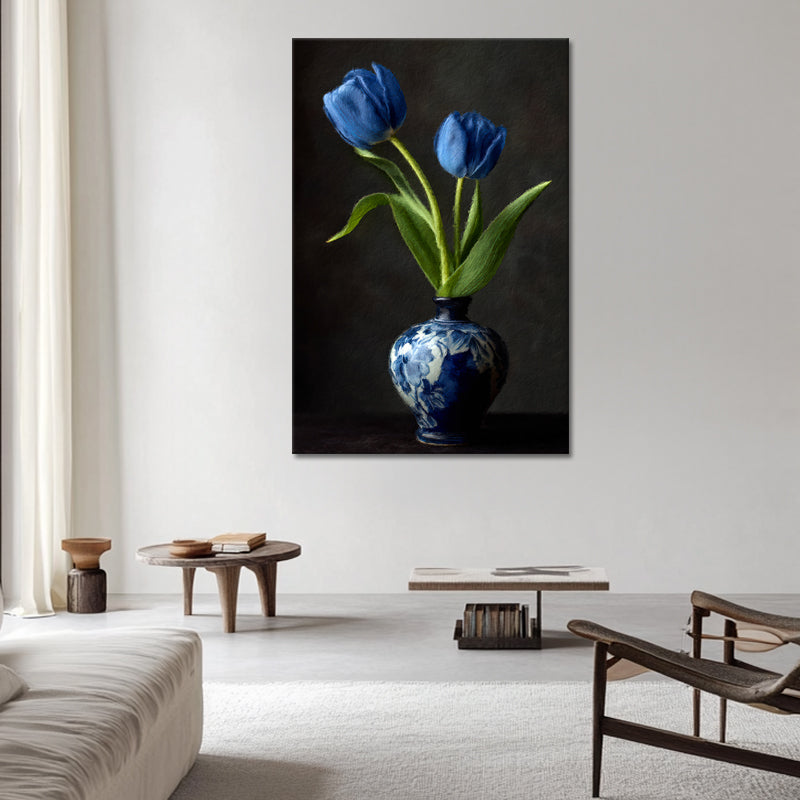 Zwei blaue Tulpen