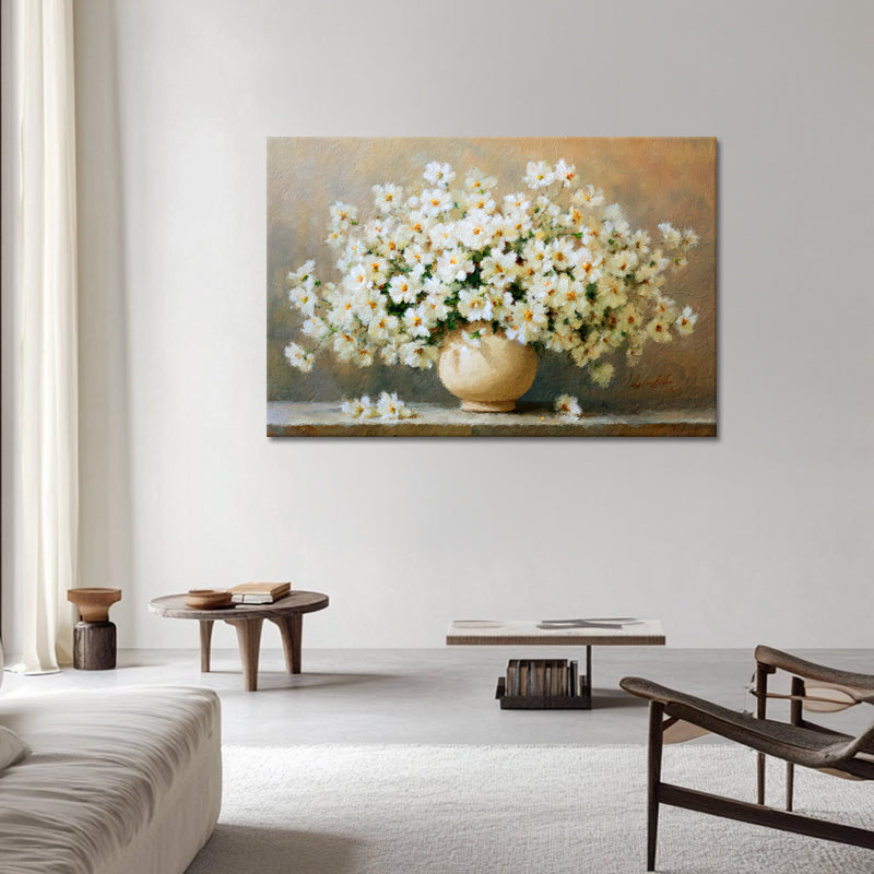 Weiße Blumen in einer Vase