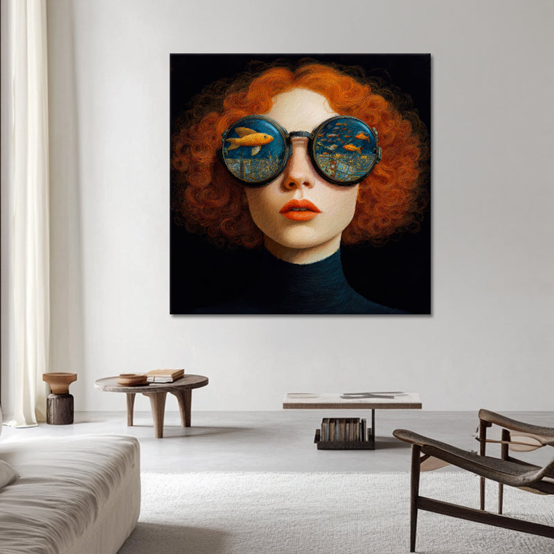 Gemälde Frau mit rotem Haar