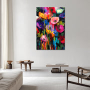 Kunstwerk bunte Blumen