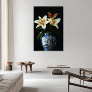 Porzellanvase mit Blumen II