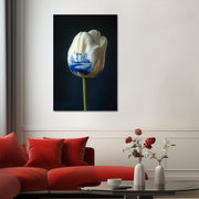 Eine Tulpe im Delfter Stil