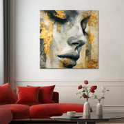 Elegante Frau Gold