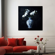 Orchidee in Delfter Blauw vaas