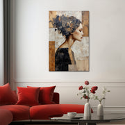 Abstrakte Mixed Media Frau