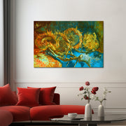 Stillleben mit vier Sonnenblumen – Van Gogh