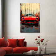 Gemälde Ferrari Portofino