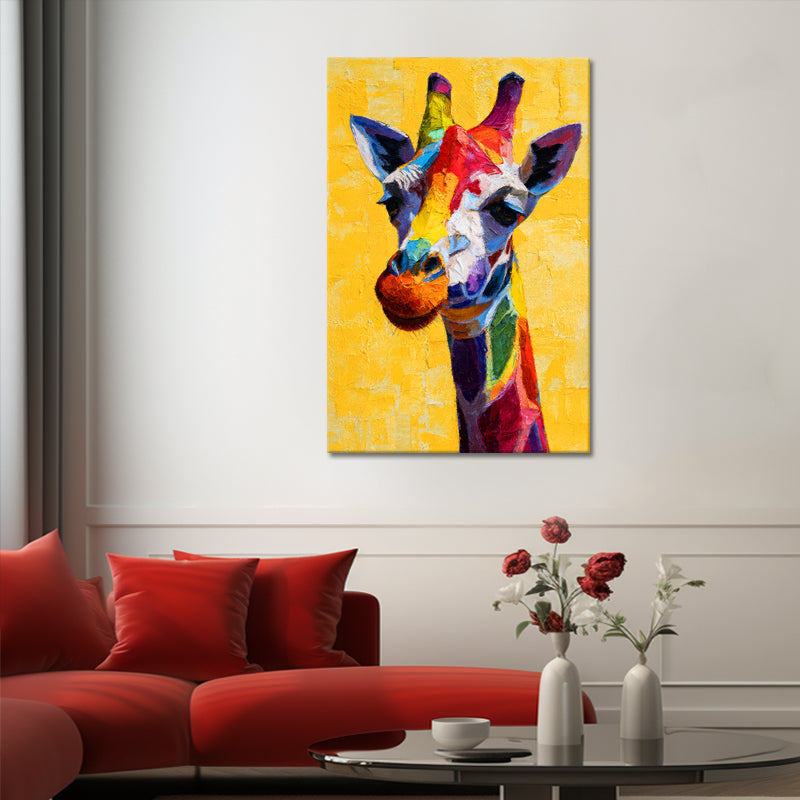 Giraffe in Farbe