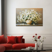 Weiße Blumen in einer Vase