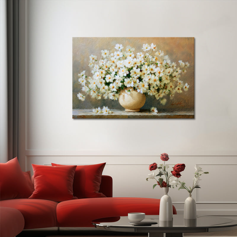 Weiße Blumen in einer Vase