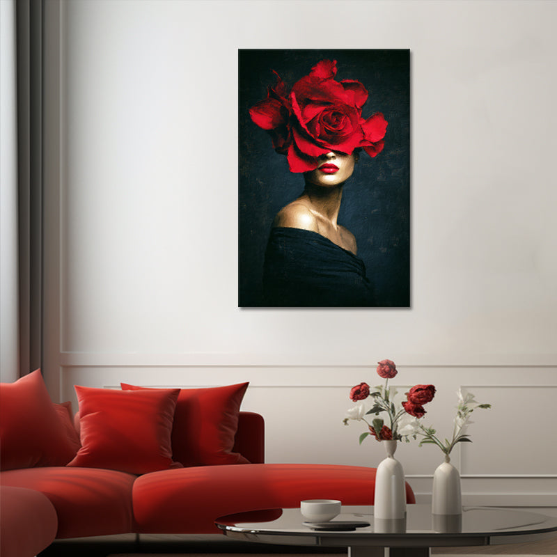 Die Frau und die Blume