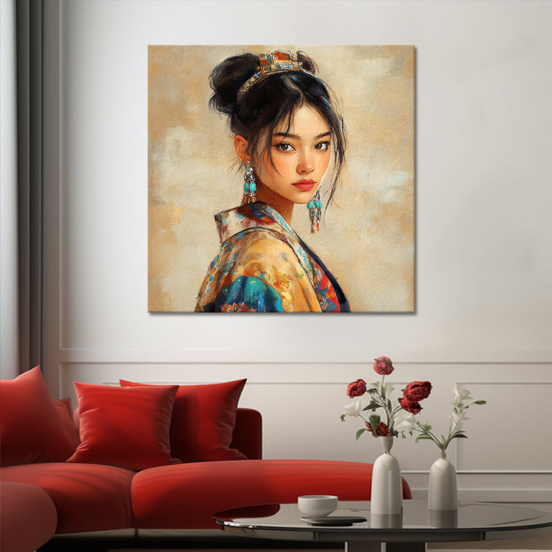 Asiatische Frau im Kimono IV