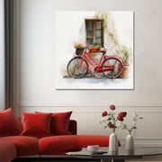 Fahrrad mit Blumen Kunst II