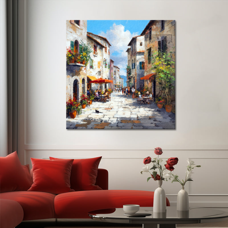 Italienisches Dorf Kunstwerk