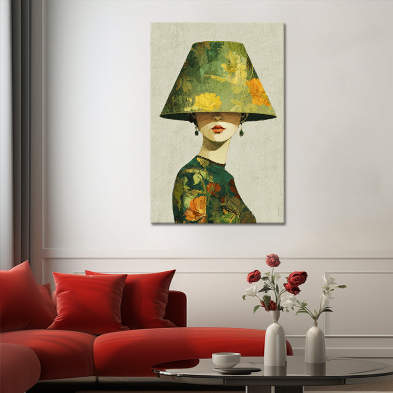 Eine Frau mit einem Lampenschirm II