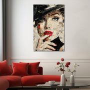 Collage-Kunst Frau