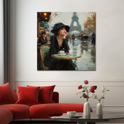 Stilvolle Frau in Paris