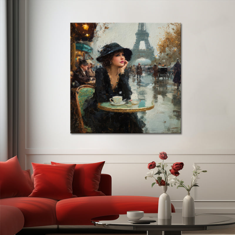 Stilvolle Frau in Paris