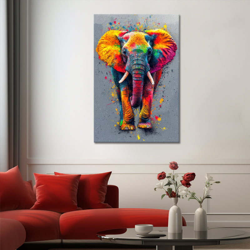 Elefant in Mischfarbe