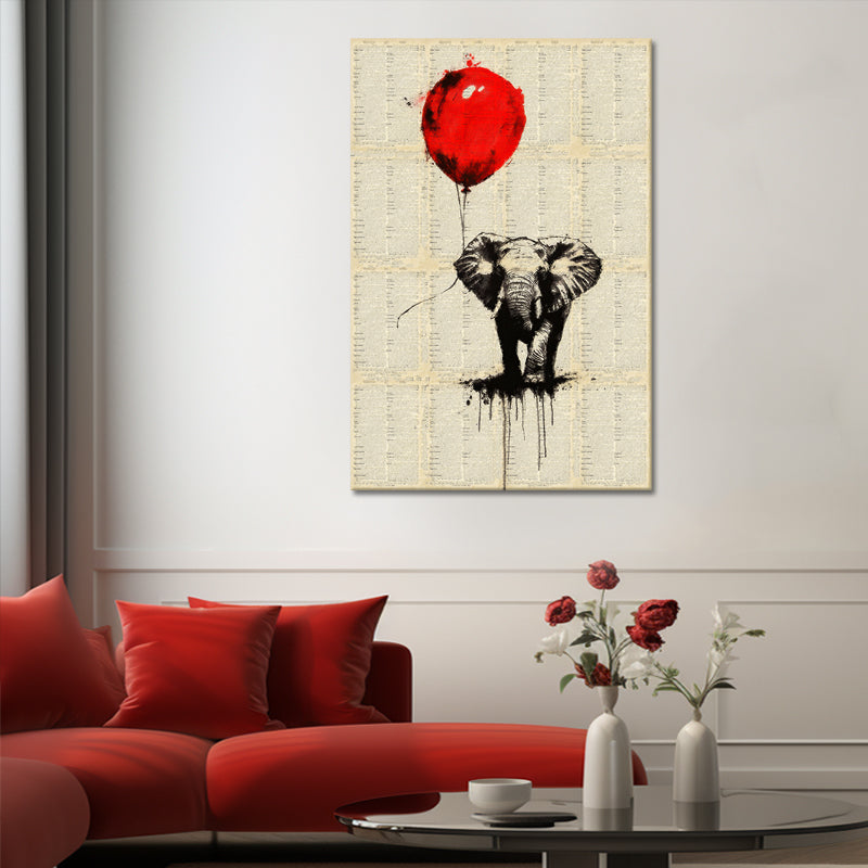 Elefant und Luftballon