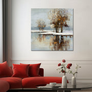 Winterlandschaft mit schönen Reflexionen II