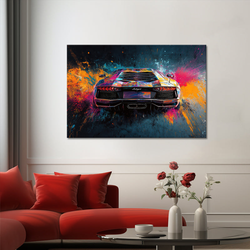 Lamborghini Aventador Gemälde