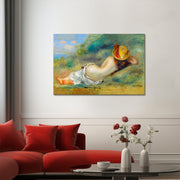 Das Stroh oder die auf dem Gras liegende Frau - August Renoir