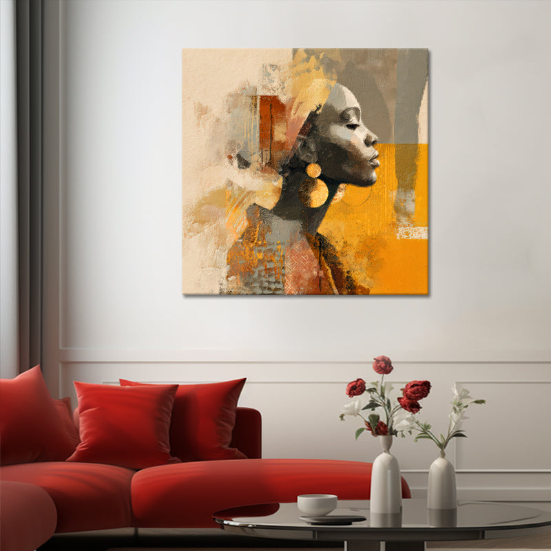 Afrikanische Frau abstrakt