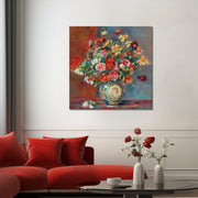 Mit Blumen - Pierre-Auguste Renoir