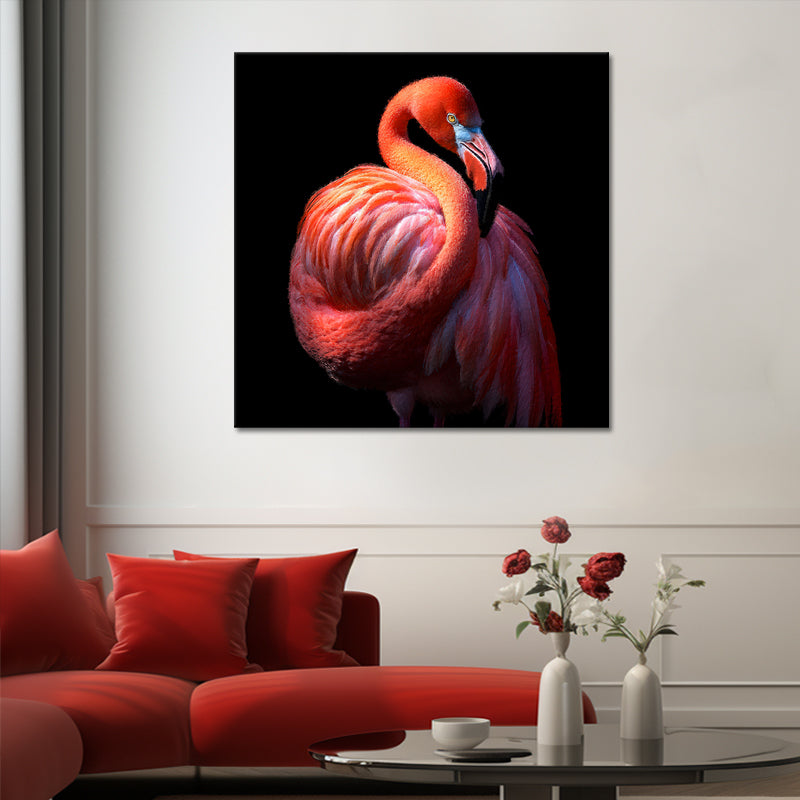 Flamingo-Wanddekoration