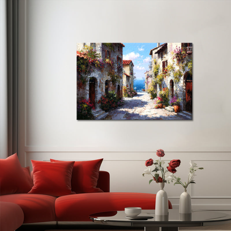 Sommerliches italienisches Dorf