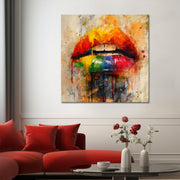 Farbenfrohe Lippen