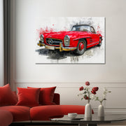 Roter Mercedes SL