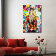 Frau im Pop-Art-Stil
