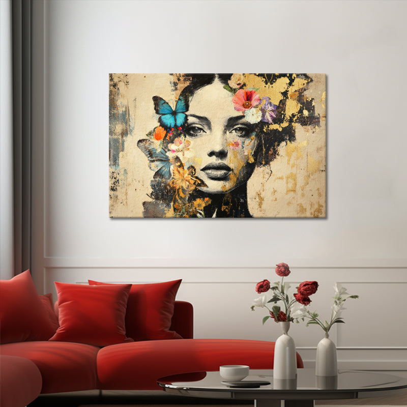 Frauen-Blumen-Stil