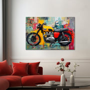 Triumph-Motorrad-Gemälde