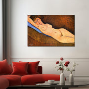 Liegender Akt auf blauem Kissen - Amedeo Modigliani
