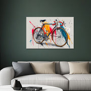 Altes Rennrad in Farbe