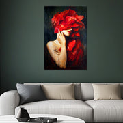 Frau mit Blumen in ihrem III