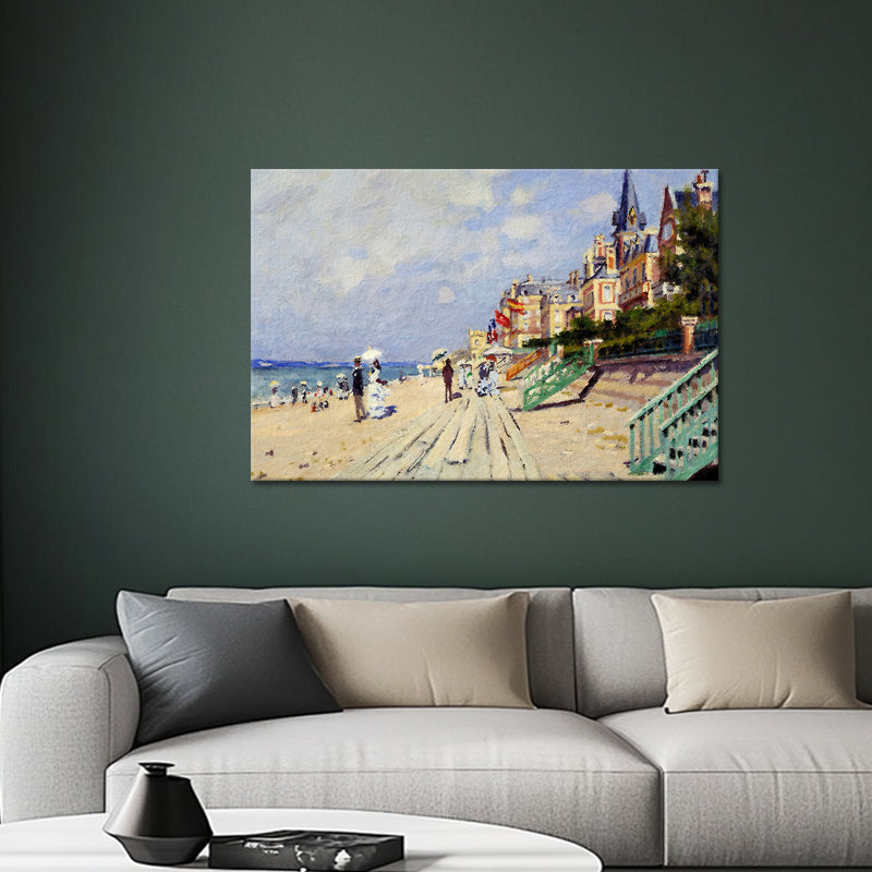 Die Strandpromenade von Trouville – Claude Monet