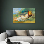 Das Stroh oder die auf dem Gras liegende Frau - August Renoir