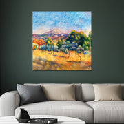Landschaft bei Montagne Sainte-Victoire - Pierre-Auguste Renoir