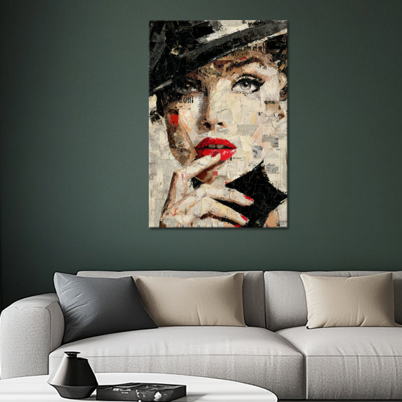 Collage-Kunst Frau