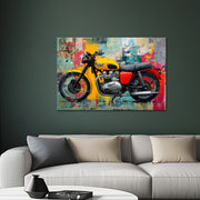 Triumph-Motorrad-Gemälde