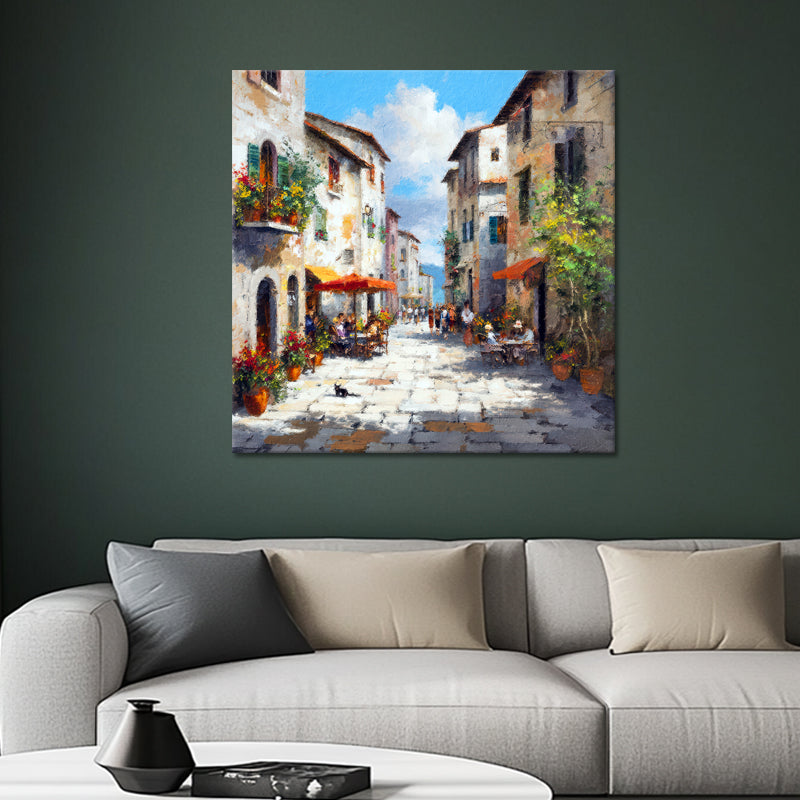 Italienisches Dorf Kunstwerk