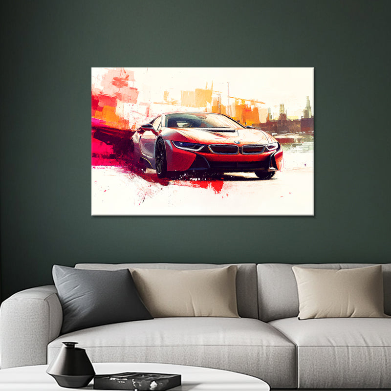 Abstrakter BMW i8
