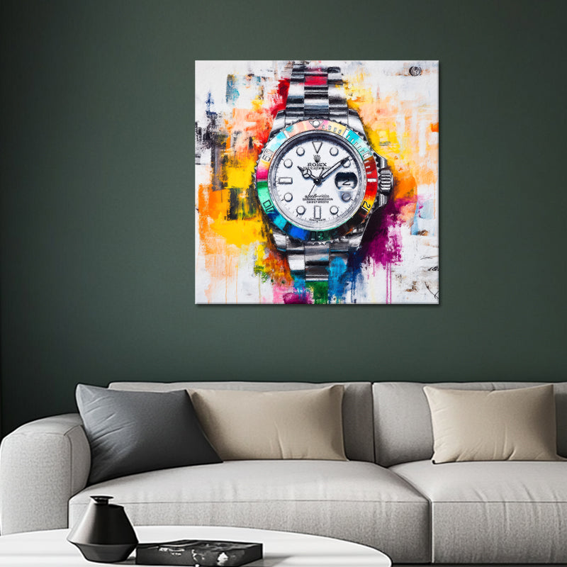 Buntes Rolex-Gemälde