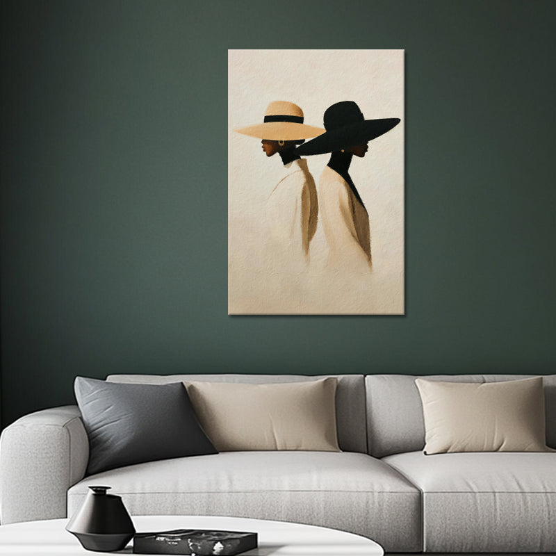 Zwei Frauen mit Hüten