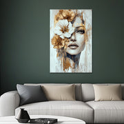 Goldene Blumenfrau