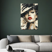 Frau mit Hut – Collage-Kunst